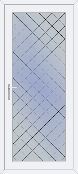 Fully Glazed Diamond Lead uPVC Door