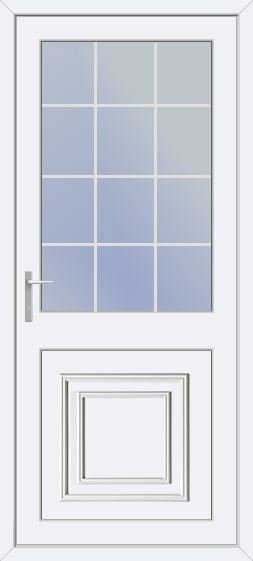 Half Glazed Georgian Bar Hanover Panel uPVC Door